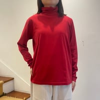 HUIS in house SUVIN COTTON長袖タートルネックカットソー