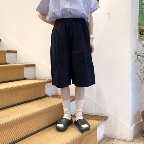 HUIS. ばちばちタイプライタークロスワイドハーフパンツ