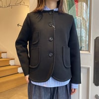 Manna ミラノリブノーカラージャケット