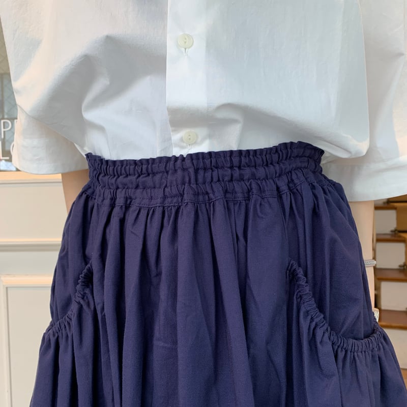 HUIS フレアスカート MISCH MASCH スカート 2024秋冬新作バイカラーフレアスカート