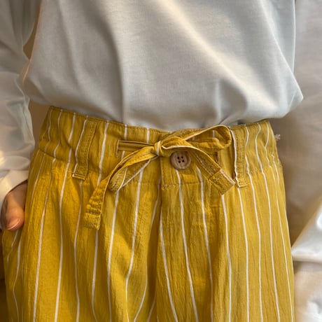 MASTER&Co. ストライプドローストリングパンツ