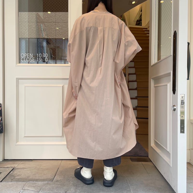 HUIS. ハウス　遠州織物　ゆるふわコットンコクーンプルオーバー　ダークグレー HUIS.ゆるふわコットンコクーンワイドワンピース | OUI FOYER