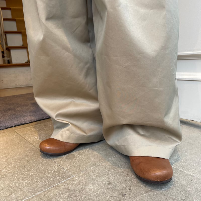 U PHORICA シャンブレーギャバワイドパンツsize1 U PHORICA シャンブレーギャバワイドパンツ | OUI FOYER