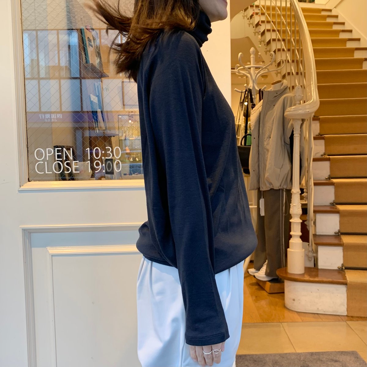 De bon coer コクーンタートルネックカットソー | OUI FOYER  