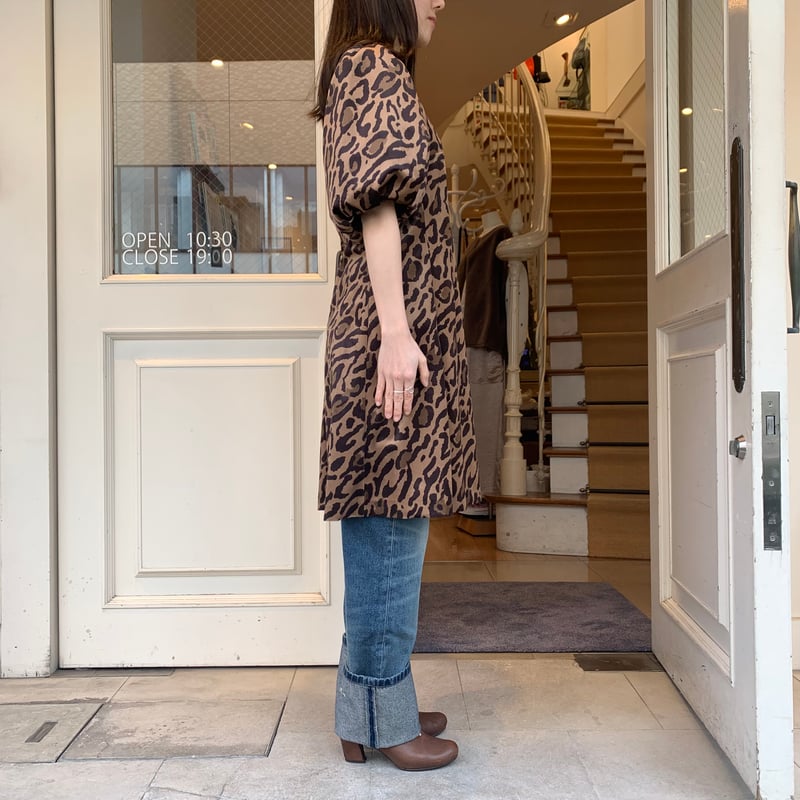 A.P.C. VELOURS IMPRIME LEOPARDワンピース | OUI FOYER