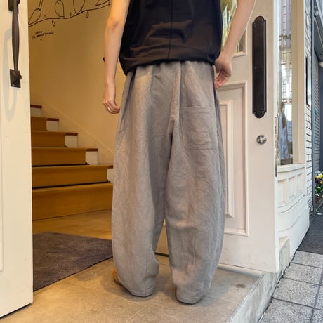 HUIS.バンブーリネンバルーンパンツロング【ユニセックス】