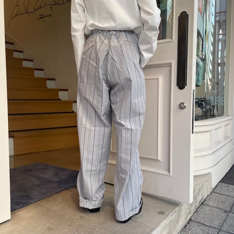 MASTER&Co. ストライプドローストリングパンツ