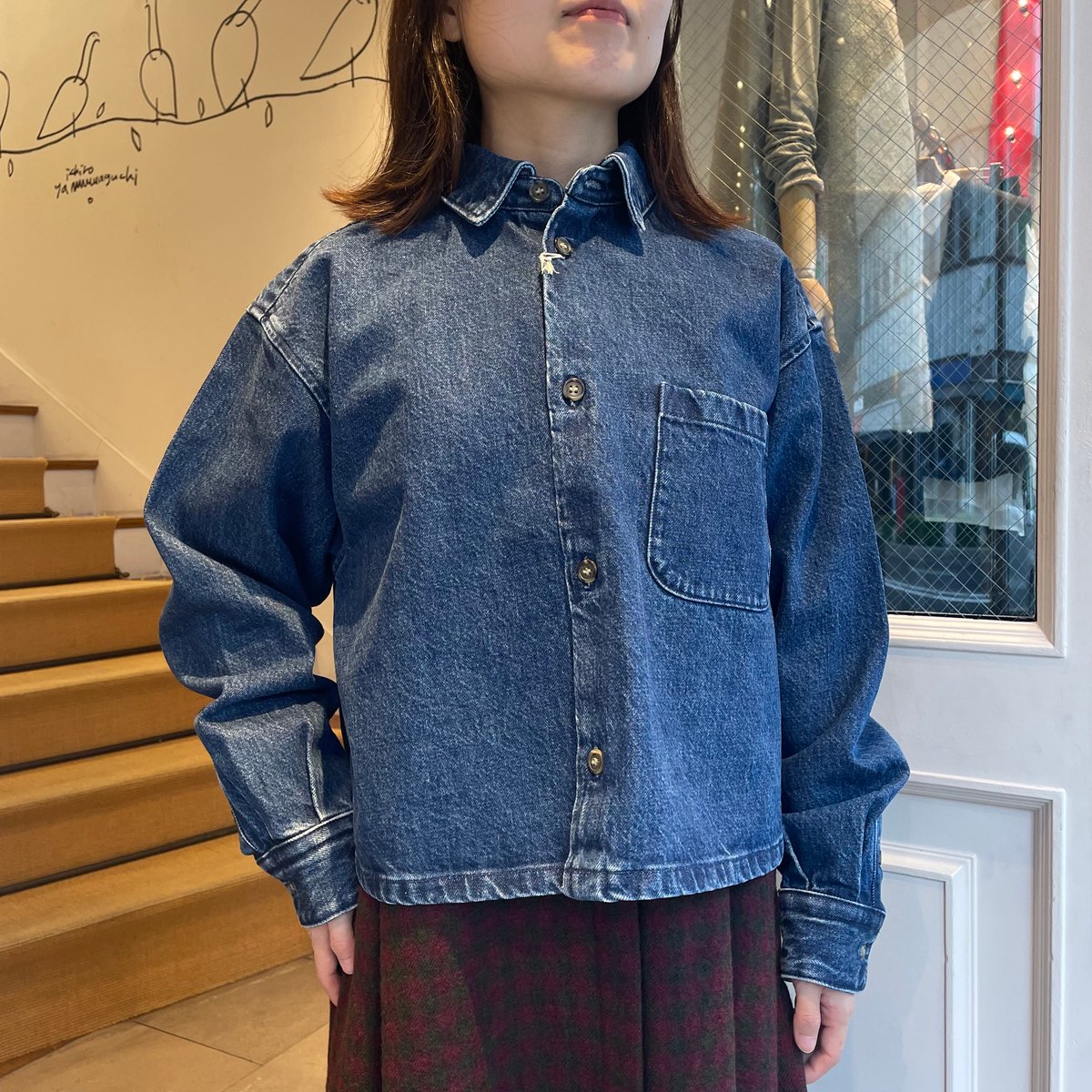 A.P.C. SAMANTHA 刺繍入りオーバーシャツ | OUI FOYER オンラインショップ