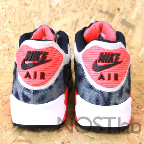 スポーツ ラボ バイ アトモス × ナイキ エアマックス90 デニム - SPORTS LAB BY ATMOS × NIKE AIR MAX 90 DNM QS MIDNIGHT NAVY/BLACK-WHITE-INFRARED (700875-400)