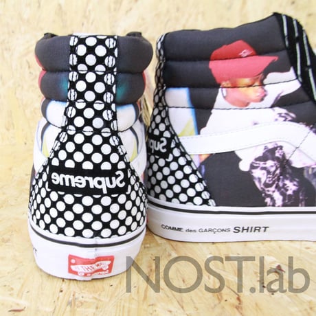 シュプリーム × コム・デ・ギャルソン・シャツ × バンズ スケートハイ ブラック - SUPREME × COMME DES GARÇONS SHIRT × VANS SK8-HI BLACK