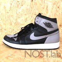 ナイキ エアジョーダン1 レトロ ハイ オリジナル ブラック/ソフト グレー - NIKE AIR JORDAN 1 RETRO HIGH OG BLACK/SOFT GREY (555088-014)