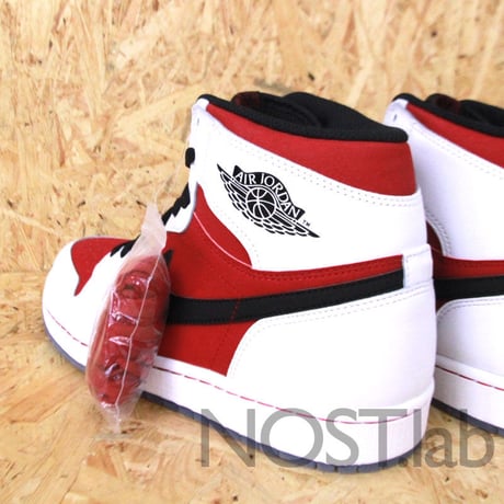 ナイキ エアジョーダン1 レトロ ハイ OG ホワイト/カーマイン-ブラック - NIKE AIR JORDAN 1 RETRO HIGH OG WHITE/CARMINE-BLACK (555088-123)