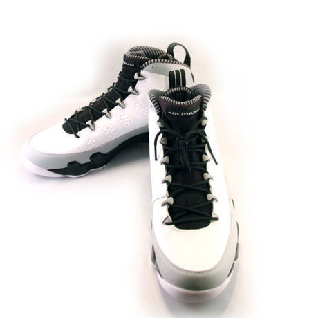 NIKE AIR JORDAN 9 RETRO WHITE/BLACK-WOLF GREY