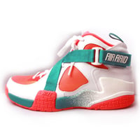 NIKE AIR RAID BR WHITE/ATOMIC MANGO-TURBO GREEN-LASER CRIMSON