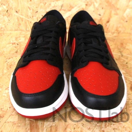 ナイキ エアジョーダン1 レトロ ロー OG ブラック/バーシティ レッド-セイル - NIKE AIR JORDAN 1 RETRO LOW OG BLACK/VARSITY RED-SAIL (705329-001)