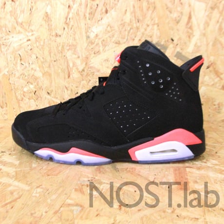 ナイキ エアジョーダン6 レトロ ブラック/インフラレッド23 - NIKE AIR JORDAN 6 RETRO BLACK/INFRARED23 (384664-023)