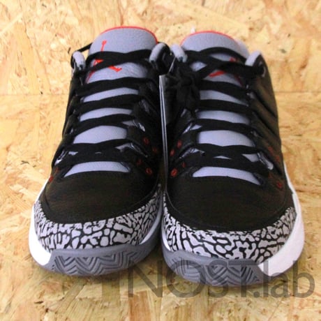 ナイキ コート ズーム ヴェイパー エア ジョーダン 3 ブラック/セメントグレー/ホワイト - NIKE ZOOM VAPOR TOUR AJ3 BLACK/CEMENT-WHITE (709998-010)