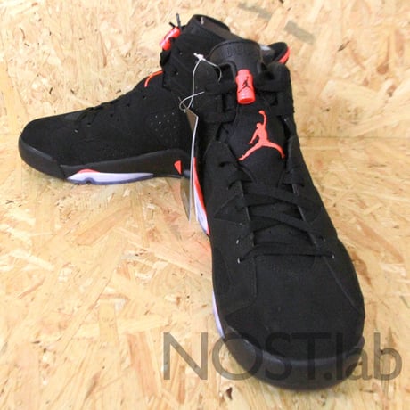 ナイキ エアジョーダン6 レトロ ブラック/インフラレッド23 - NIKE AIR JORDAN 6 RETRO BLACK/INFRARED23 (384664-023)