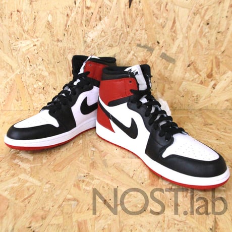 ナイキ エアジョーダン1 レトロ ハイ OG ホワイト/ブラック-ジム レッド - NIKE AIR JORDAN 1 RETRO HIGH OG WHITE/BLACK-GYM RED (555088-184)