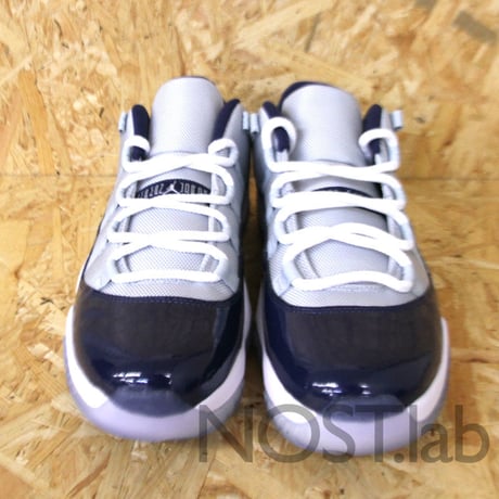 ナイキ エアジョーダン11 レトロ ロー グレー ミスト/ホワイト-ミッドナイト ネイビー - NIKE AIR JORDAN 11 RETRO LOW  (528895-007)