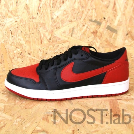 ナイキ エアジョーダン1 レトロ ロー OG ブラック/バーシティ レッド-セイル - NIKE AIR JORDAN 1 RETRO LOW OG BLACK/VARSITY RED-SAIL (705329-001)