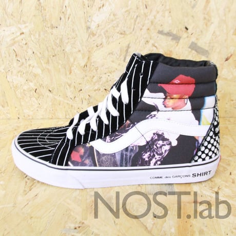 シュプリーム × コム・デ・ギャルソン・シャツ × バンズ スケートハイ ブラック - SUPREME × COMME DES GARÇONS SHIRT × VANS SK8-HI BLACK