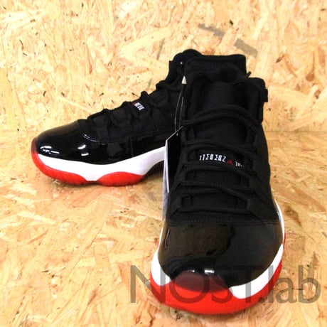 ナイキ エアジョーダン 11 レトロ ブラック/バーシティ レッド-ホワイト - NIKE AIR JORDAN XI RETRO BLACK/VARSITY RED-WHITE (378037-010)