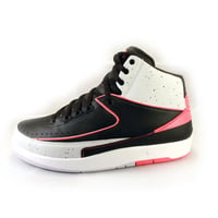 NIKE AIR JORDAN II RETRO BLACK/INFRARED 23-PURE PLATINUM-WHITE