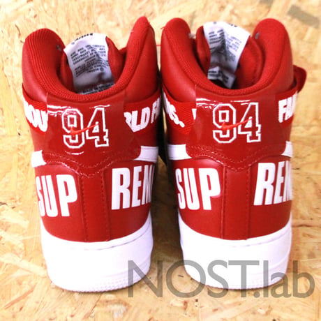 シュプリーム × ナイキ エアフォース1 ハイ レッド - SUPREME × NIKE AIR FORCE 1 HIGH RED