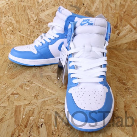 ナイキ エアジョーダン1 レトロ ハイ OG ホワイト/ダーク パウダー ブルー - NIKE AIR JORDAN 1 RETRO HIGH OG  (555088-117)