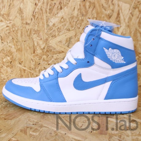 ナイキ エアジョーダン1 レトロ ハイ OG ホワイト/ダーク パウダー ブルー - NIKE AIR JORDAN 1 RETRO HIGH OG  (555088-117)