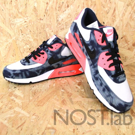 スポーツ ラボ バイ アトモス × ナイキ エアマックス90 デニム - SPORTS LAB BY ATMOS × NIKE AIR MAX 90 DNM QS MIDNIGHT NAVY/BLACK-WHITE-INFRARED (700875-400)