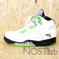 ナイキ エアジョーダン5 レトロ QUAI54 -  NIKE AIR JORDAN5 RETRO QUAI54 wht/r.grn-blk-m.slv (467827-105)