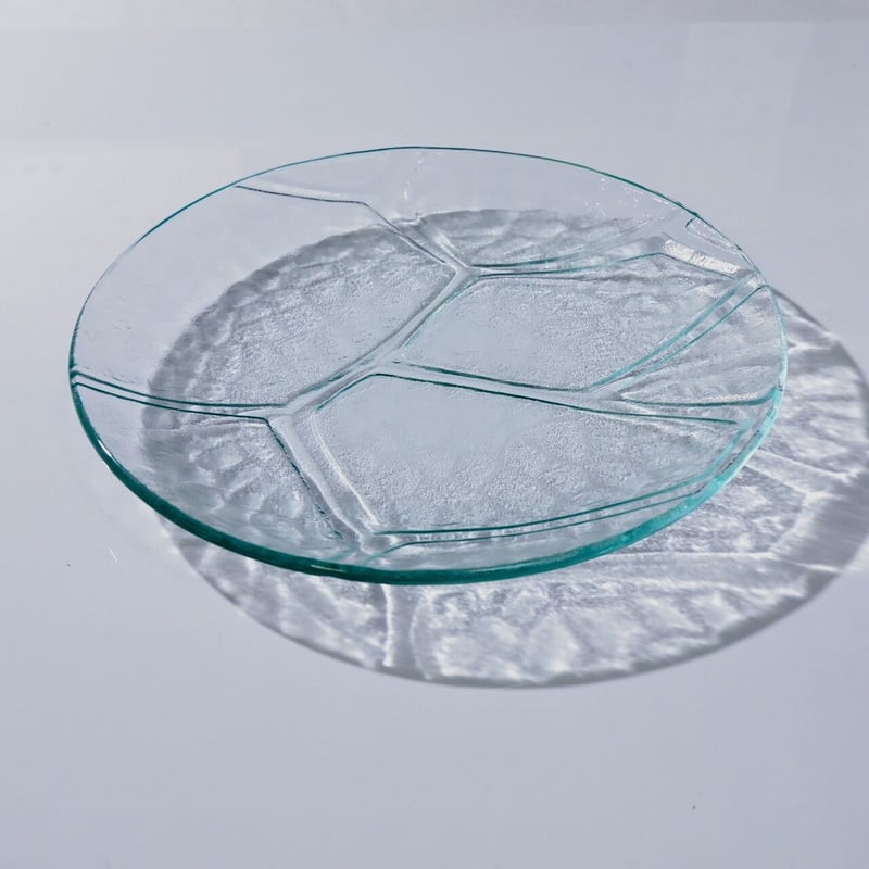 昭和型板ガラス「いしがき」 4mm厚 円形 大（Φ180mm） | 旭 屋 ガ ラ ス 店