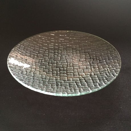昭和型ガラス「つづれ」　皿　円形　大（Φ180mm）