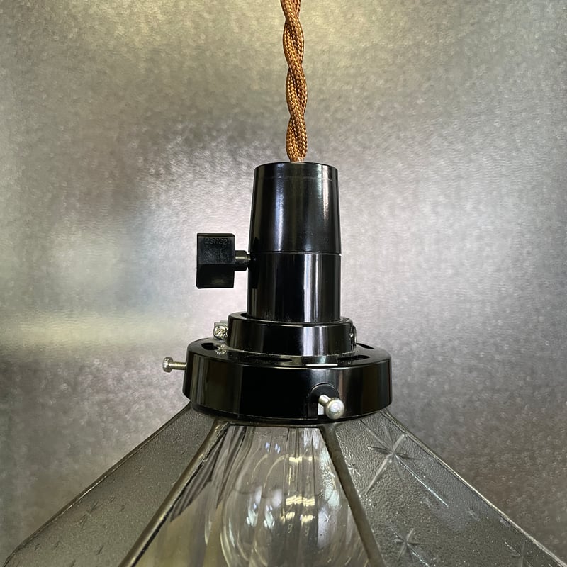 希少昭和レトロ✨未使用 保管品 山田照明 糸巻きガラス ペンダントライト ランプ 希少☆昭和☆レトロ☆中古☆糸巻きがらす☆山田照明☆ペンダント