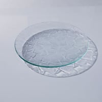 昭和型板ガラス「らんまん」 4mm厚 円形 大（Φ180mm） | 旭 屋 ガ ラ ス 店