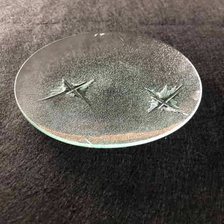 昭和型ガラス「夜空」　皿　円形　小（Φ120mm）