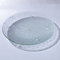 昭和型板ガラス「銀河」 4mm厚 六角丸 大（Φ180mm） | 旭 屋 ガ