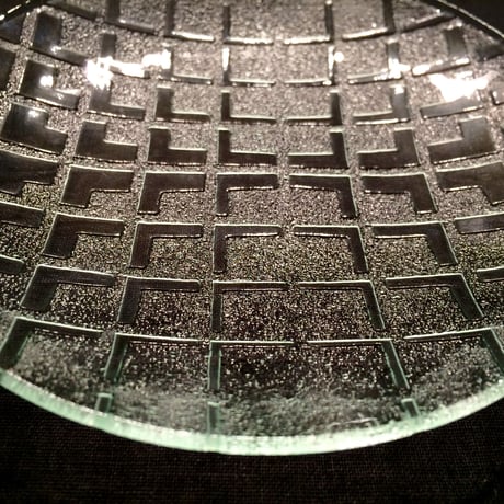 昭和型ガラス「みやこ」　皿　円形　小（Φ120mm）