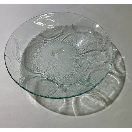 昭和型板ガラス　4mm厚　26cmボウル