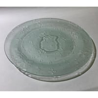 昭和型板ガラス　4mm厚　26cmパスタプレート