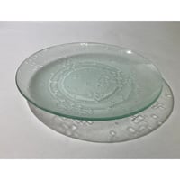 昭和型板ガラス　4mm厚　26cmプレート