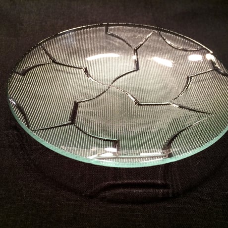 昭和型ガラス「からたち」　皿　円形　小（Φ120mm）