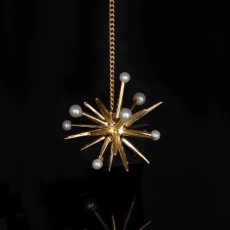 ムーン＋スパークMピアス・イヤークリップ /  3色