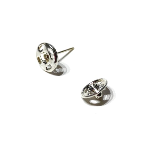 スナップボタン(S)ピアス /シルバー