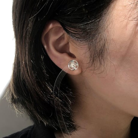 スナップボタン(S)ピアス /シルバー
