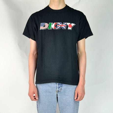 DKNY / S/S T-SHIRTS(USED) COL:BLACK