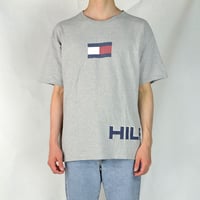 TOMMY HILFIGER / S/S T-SHIRTS(USED) COL:GRAY
