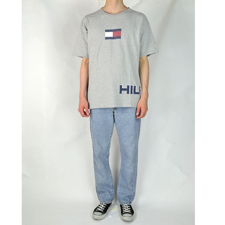 TOMMY HILFIGER / S/S T-SHIRTS(USED) COL:GRAY
